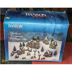 DANSON DECOR DELUXE CERAMIC VILLAGE