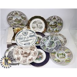 FLAT OF ENGLISH COLLECTOR PLATES AND 1983