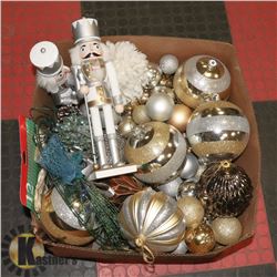 LARGE BOX FULL OF CHRISTMAS ITEMS INCL.