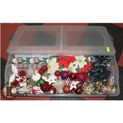 LARGE WHITE STORAGE CONTAINER ON