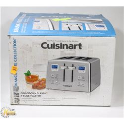CUSINART 4 SLICE TOASTER, WORKS.