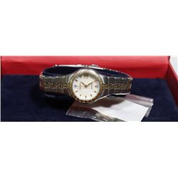 ELGIN LADIES WATCH, 2-TONE, STEEL BAND,