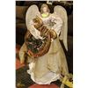 Image 1 : 47"H ANGEL DECORATION WITH HARP.