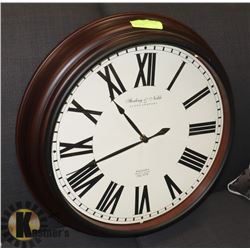 STERLING & NOBLE CLOCK CO. LARGE BROWN