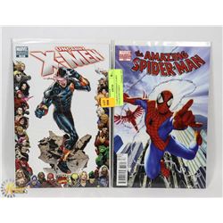 2 VARIANT SPIDERMAN, X-MEN COLLECOTR COMICS