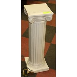 WHITE PILLAR - MEASURES:  30 INCHES TALL X