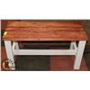 Image 1 : WOOD FARM STYLE BENCH 37"X15"X20".