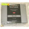 Image 1 : TEXMADE KING SIZE GREY ULTRA SOFT SHEET SET WITH