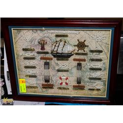 NAUTICAL SHADOW BOX DISPLAY