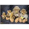 Image 1 : LOT OF 4 VANDERBEAR COLLECTOR BEARS
