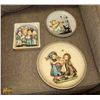Image 1 : LOT OF 3 GOEBEL COLLECTIBLE WALL HANGING PLATES