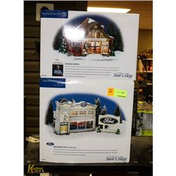 LOT OF 2 DEPARTMENT 56 SNOW VILLAGE COLLECTIBLE