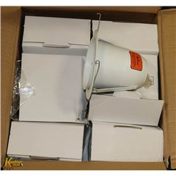 LIGHTING 6" LINE VOLTAGE R30 WHITE METAL BAFFLE