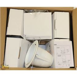 LIGHTING 6" WHITE METAL CONE REFLECTOR TRIM WITH