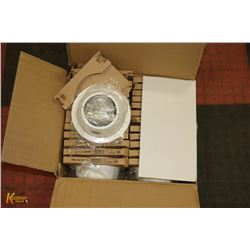 LIGHTING 6" LINE VOLTAGE R30 WHITE METAL BAFFLE