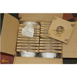 LIGHTING 6" WHITE METAL CONE REFLECTOR TRIM WITH