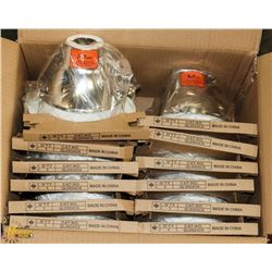 LIGHTING 6" CHROME REFLECTOR WITH WHITE BUFFER