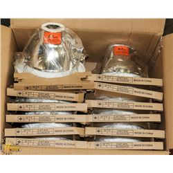 LIGHTING 6" CHROME REFLECTOR WITH WHITE BUFFER