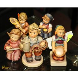 LOT OF 5 SMALL GOEBEL COLLECTIBLE FIGURES