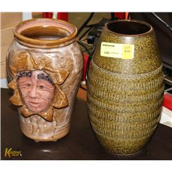 LOT OF 2 ESTATE COLLECTIBLE VASES-ONE WEST