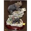Image 1 : STONE CAST COLLECTIBLE BEAR ORNAMENT