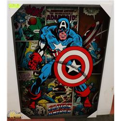 CAPTAIN AMERICA CANVAS WALL ART.