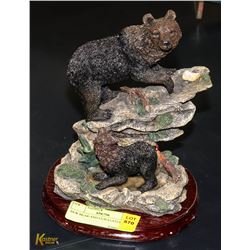 NEW BEAR AND CUB STATUE