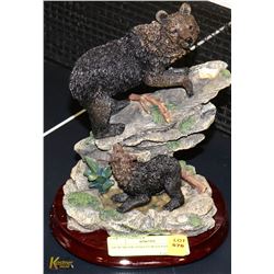 NEW BEAR AND CUB STATUE