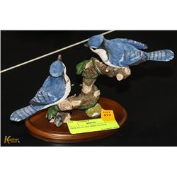 NEW BLUE JAY BIRD STATUE