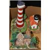Image 1 : NEW LOT OF 3 VILLAGE/LIGHTHOUSE STATUES