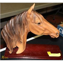 NEW TAN HORSE HEAD BUST