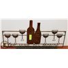 Image 1 : BRONZE WINE/GLASSES DESIGN WALL PLAQUE