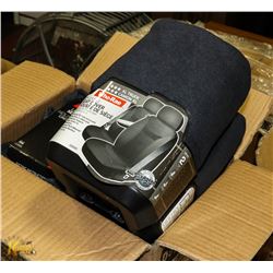 CASE OF 2 RUGGED XL TRUCK SEAT COVERS-GREY
