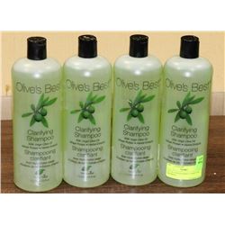 LOT OF 4 OLIVES BEST CLARIFYING SHAMPOO,