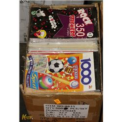 CASE OF STICKER BOOKS