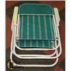 Image 1 : LOT OF 2 FOLDING PATIO CHAIRS