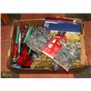 Image 1 : BOX OF CHRISTMAS DECORATIONS