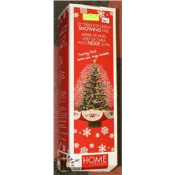 TABLE TOP SNOWING TREE 30"