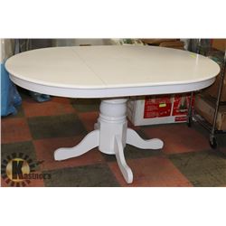WHITE SOLID DINING TABLE 60"L X 41"W X 28"H
