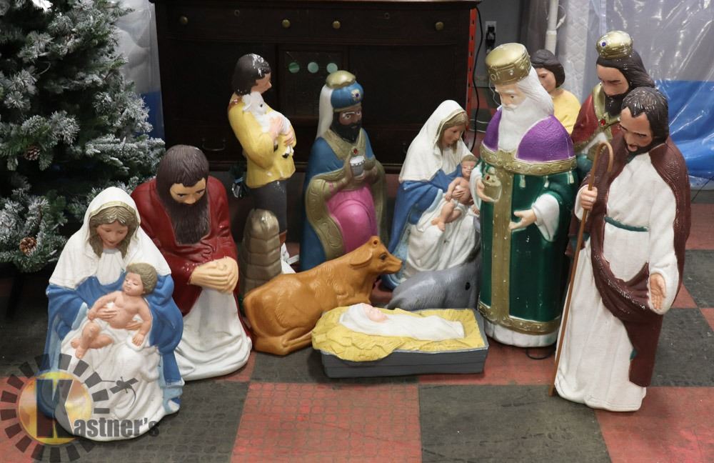 large blow mold nativity set large blow mold nativity set