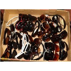 LARGE FLAT OF NEW DESIGNER SUNGLASSES ON CHOICE
