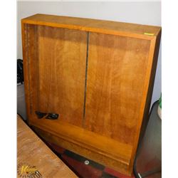 SOLID WOOD BOOK CASE/MEDIA STORAGE 50"X56"
