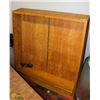 Image 1 : SOLID WOOD BOOK CASE/MEDIA STORAGE 50"X56"