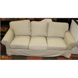 OFF WHITE FABRIC SOFA  84"