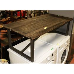 RUSTIC WOOD COFFEE TABLE 55" X 27.5" X 18"