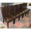 Image 1 : 6 LEATHERETTE & WOOD CHAIRS.