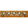 Image 1 : RUSTIC 4 PILLAR CANDLE HOLDER.