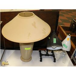 LOT OF 3 ASSORTED LAMPS