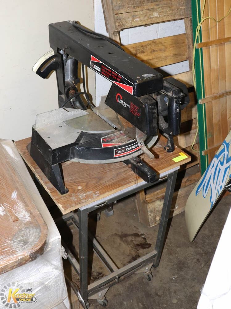 CRAFTSMAN 7 1/2 RADIAL ARM MITER SAW ON LOCKING Kastner Auctions