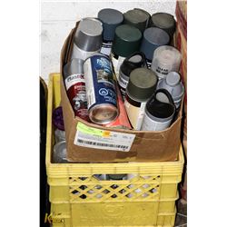 2 BOXES OF SPRAY PAINT